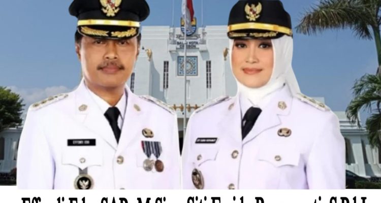 Effendi Edo & Siti Farida resmi dilantik menjadi walikota dan wakil walikota Cirebon