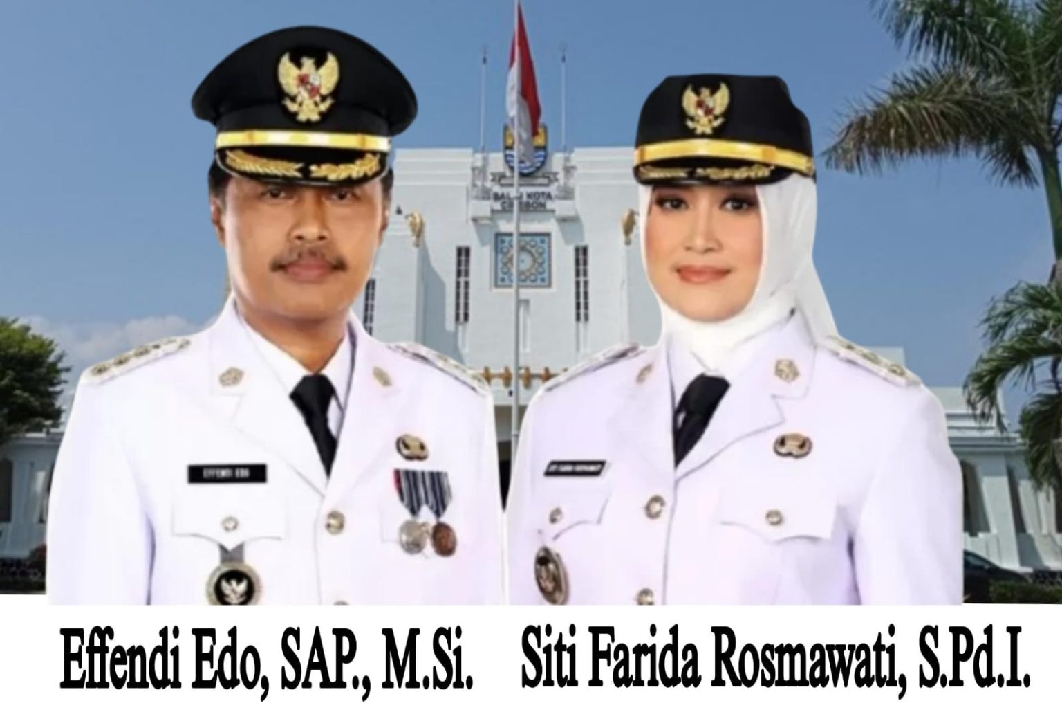 Effendi Edo & Siti Farida resmi dilantik menjadi walikota dan wakil walikota Cirebon