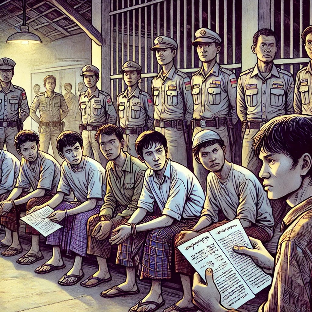 korban tppo tertahan di Myanmar { Gambar Ilustrasi )